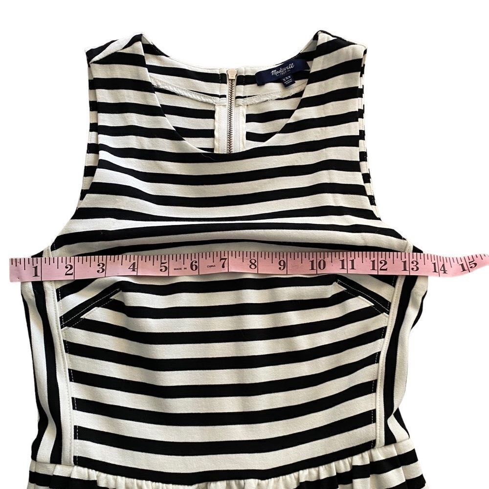 Madewell | Black and White Striped Dress, Size XXS - Picture 7 of 10